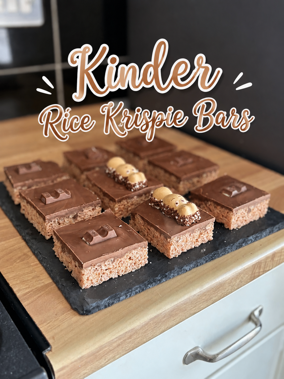 Kinder Rice Krispie Bars