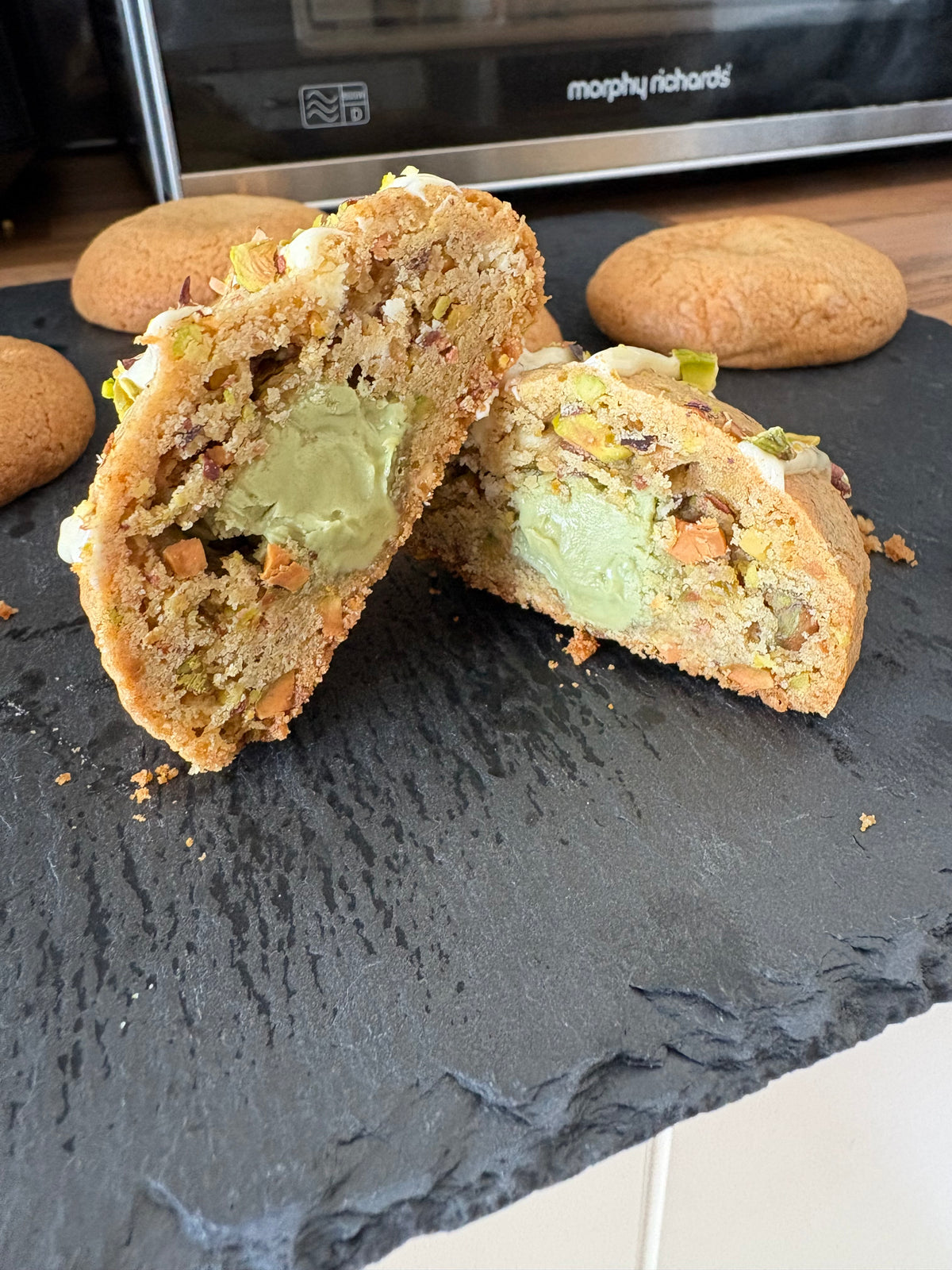 One Pistachio cookie