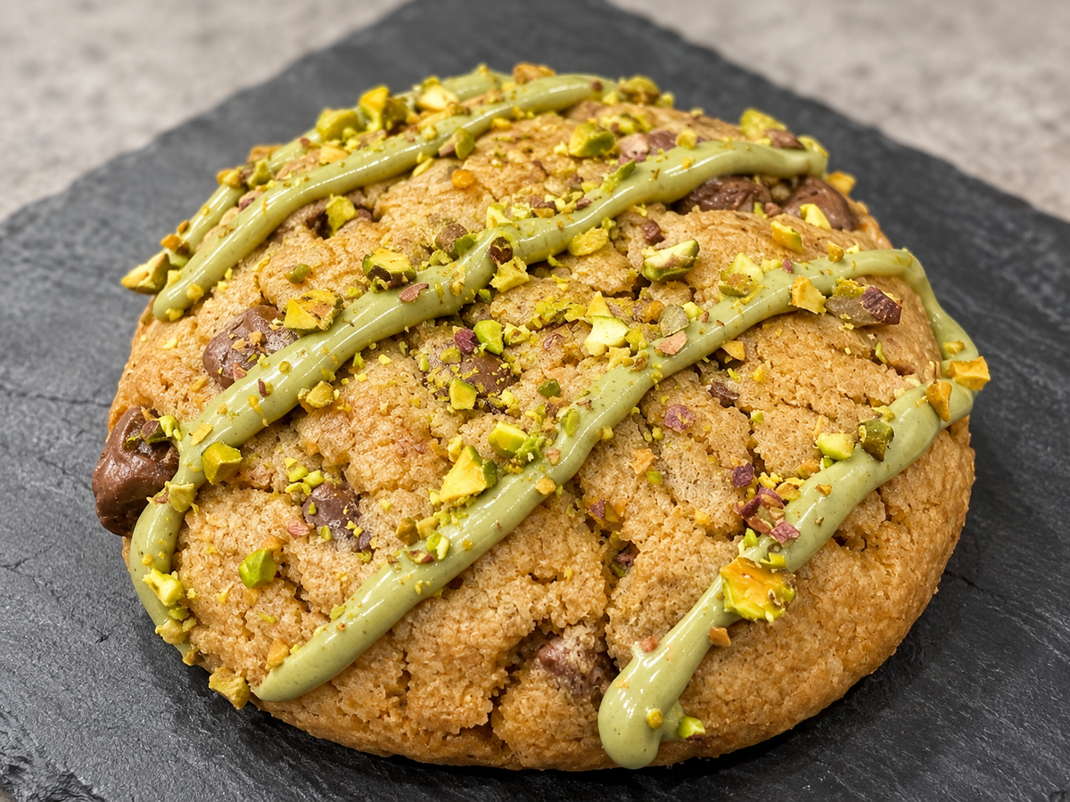 One Pistachio cookie